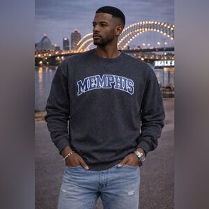 Russell Athletic Dark Gray Memphis Crewneck Sweater
